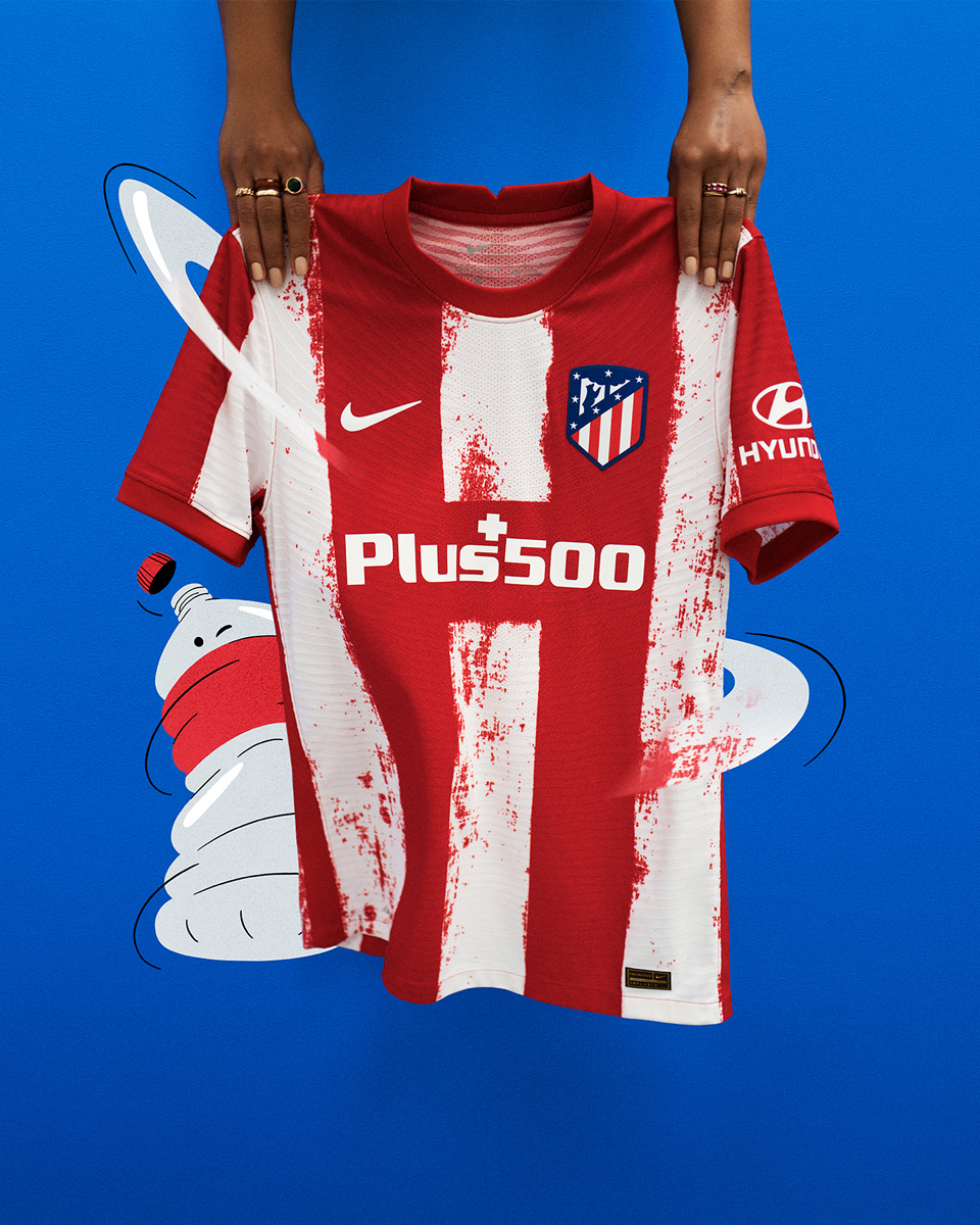 Camiseta 1ª Atlético de Madrid 2021/2022 personalizada